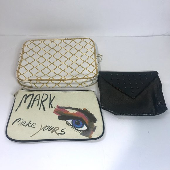 Lot of 3 Make Up Pouches Benefit Mark Laura Geller